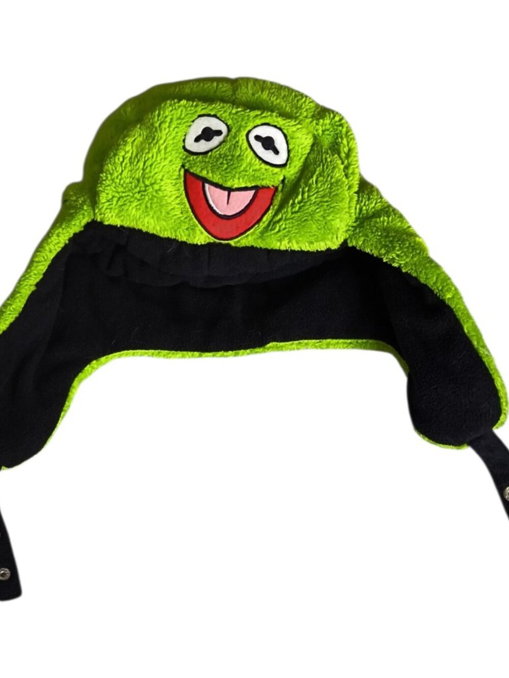 Kermit The Frog Plush Green Hat From The Muppets Trapper Or Bomber Style Hat